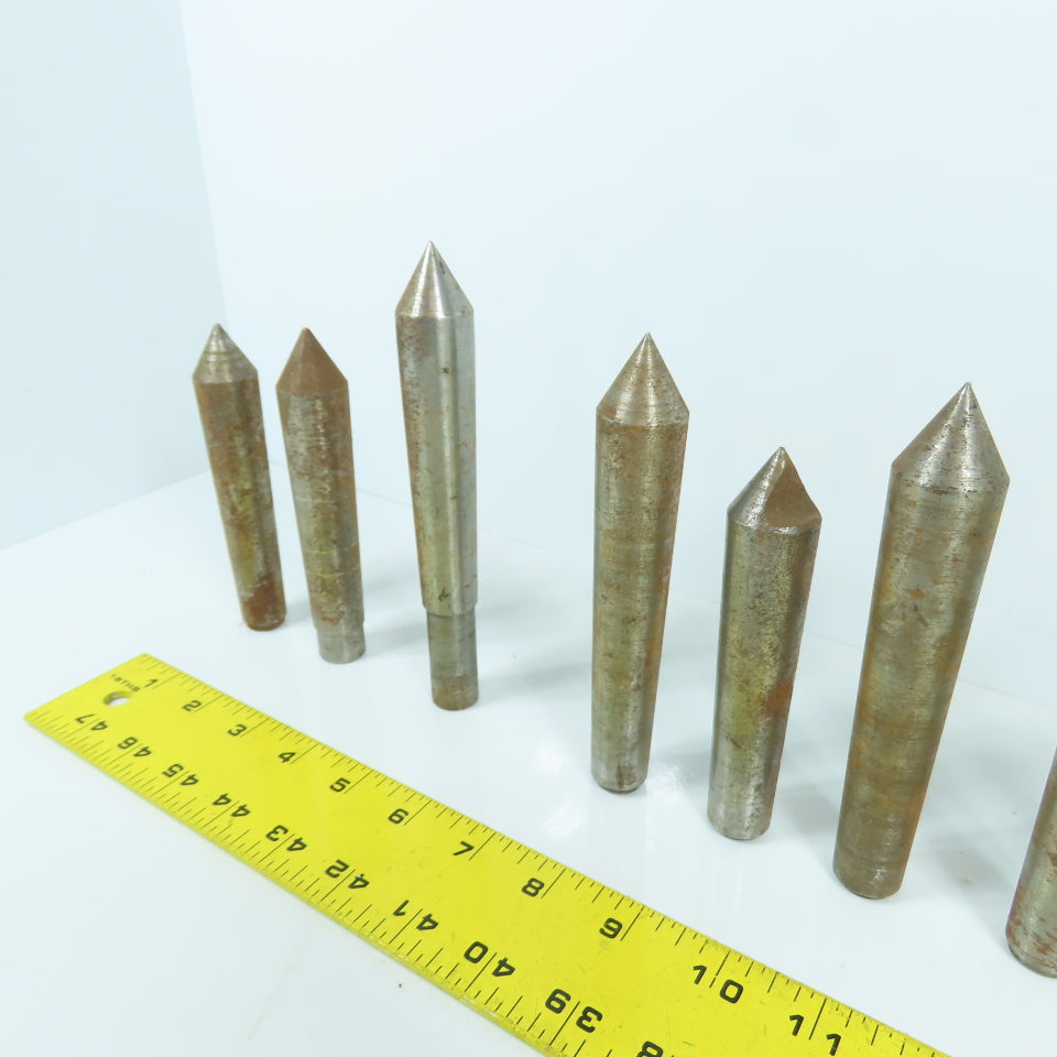 Morse Taper MT3 Misc. Used Lathe Dead Centers Lot Of 13