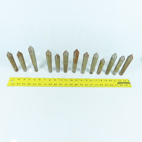 Morse Taper MT3 Misc. Used Lathe Dead Centers Lot Of 13
