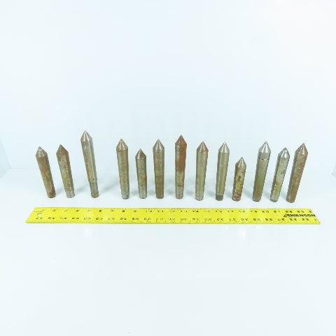 Morse Taper MT3 Misc. Used Lathe Dead Centers Lot Of 13