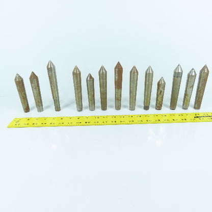 Morse Taper MT3 Misc. Used Lathe Dead Centers Lot Of 13