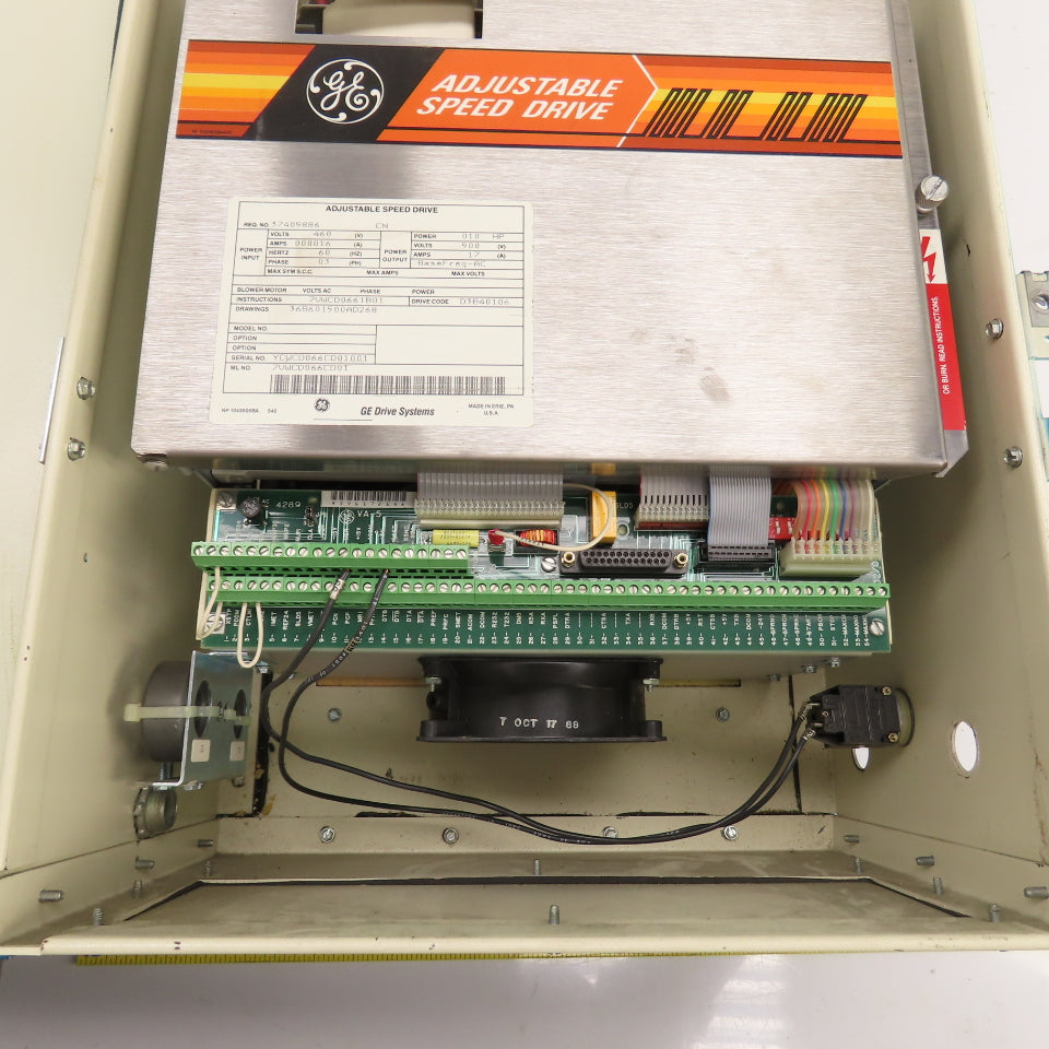 General Electric 7VWCD066CD01 10HP Adjustable Speed Drive 500V 10HP 17A 3PH