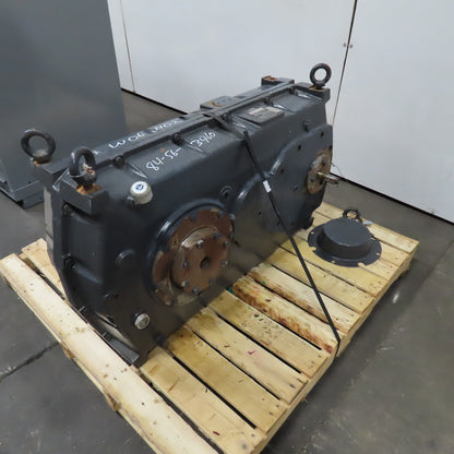 Kone HSC42802E-250 253.29:1 Ratio Right Angle Gear Reducer 1" x 5-1/2" Shafts