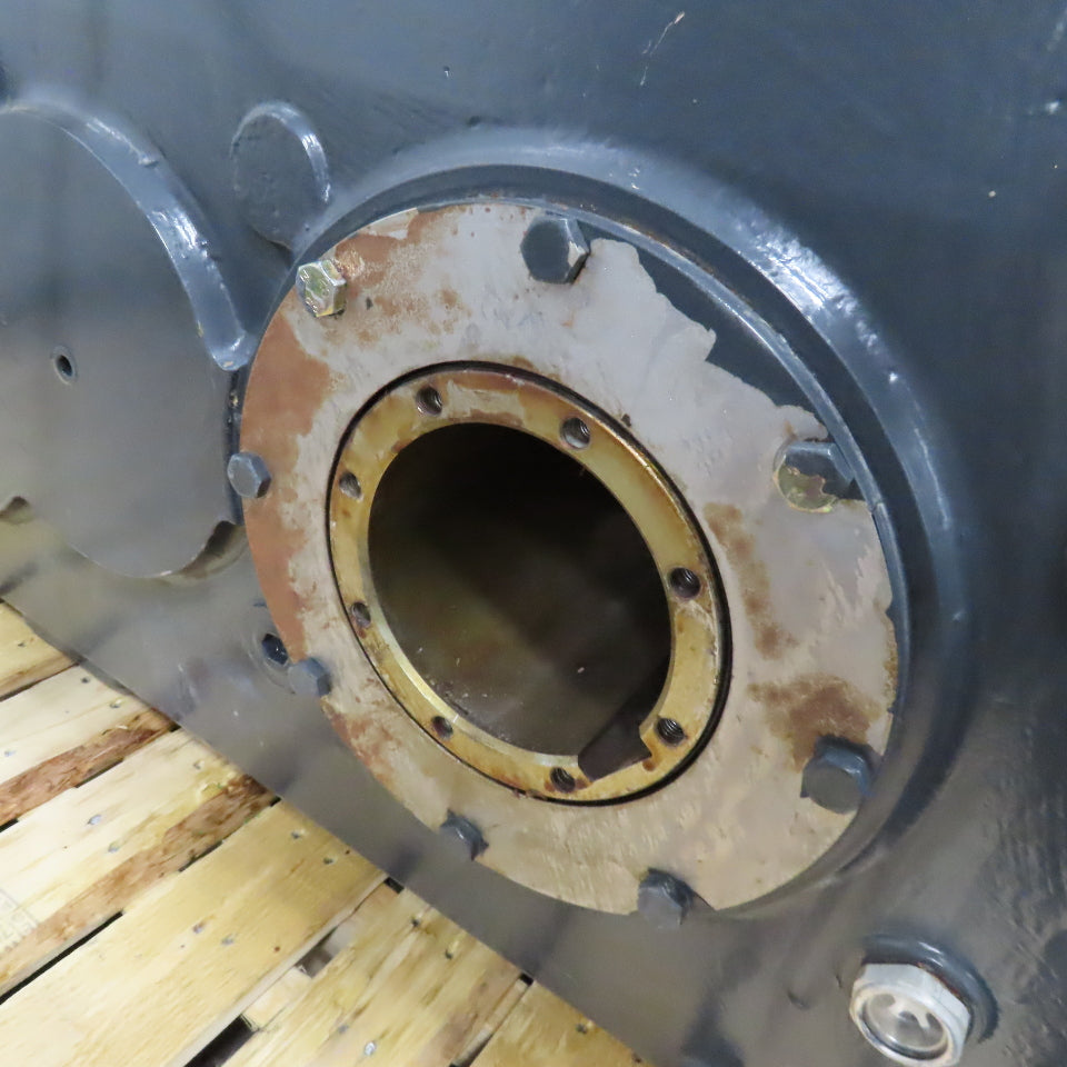 Kone HSC42802E-250 253.29:1 Ratio Right Angle Gear Reducer 1" x 5-1/2" Shafts