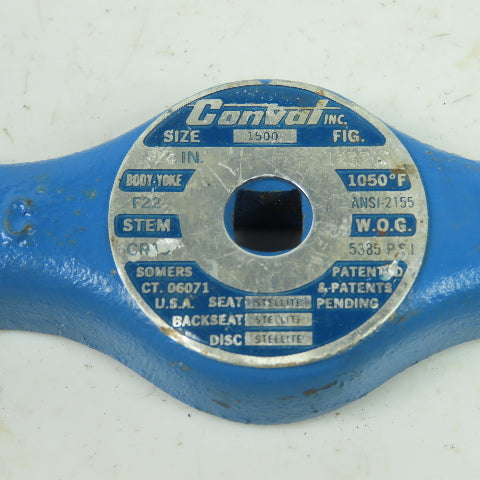 Conval 3/4" 1500 Clampseal Valve Cast Handle 8" OAL