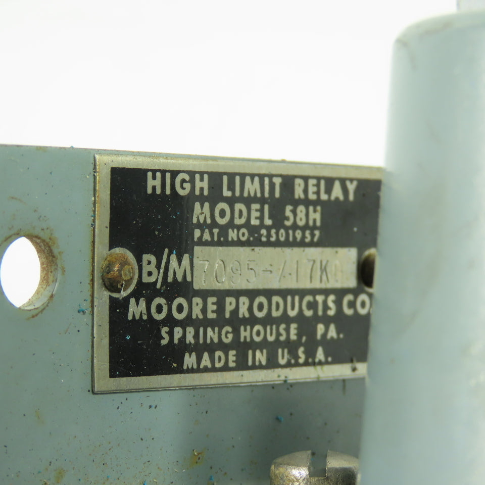 Moore 2501957 58H High Limit Relay 7095-/17KD
