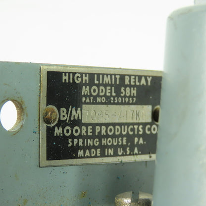 Moore 2501957 58H High Limit Relay 7095-/17KD