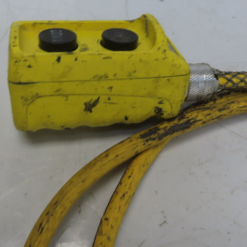 Square D BW93Y Hoist Pendant Station Control Wand W/12' Cord 3 Wire W/Ground