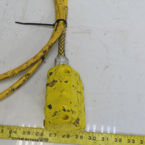 Square D BW93Y Hoist Pendant Station Control Wand W/12' Cord 3 Wire W/Ground