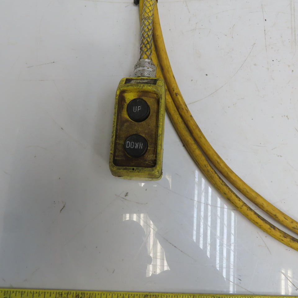 Square D BW93Y Hoist Pendant Station Control Wand W/16' Cord 3 Wire W/Ground