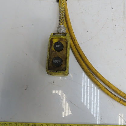Square D BW93Y Hoist Pendant Station Control Wand W/16' Cord 3 Wire W/Ground