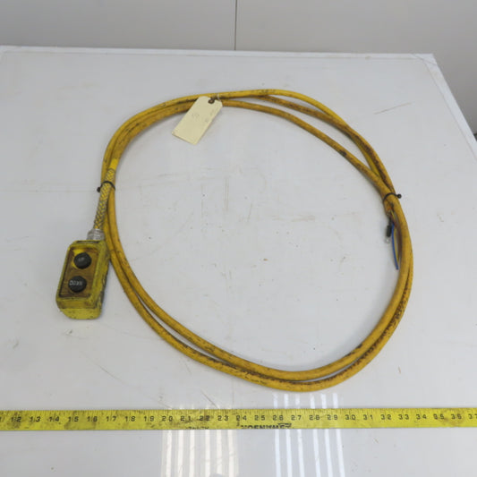Square D BW93Y Hoist Pendant Station Control Wand W/16' Cord 3 Wire W/Ground