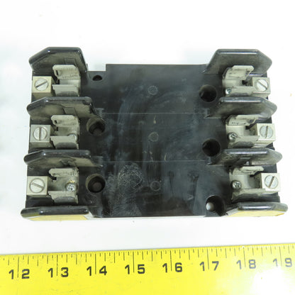 Buss H60030-3CR 30A 600V 3-Pole Fuse Holder Block Lot Of 2