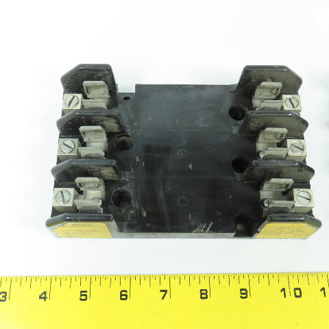 Buss H60030-3CR 30A 600V 3-Pole Fuse Holder Block Lot Of 2