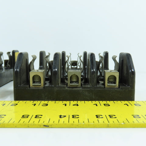 Buss H60030-3CR 30A 600V 3-Pole Fuse Holder Block Lot Of 2