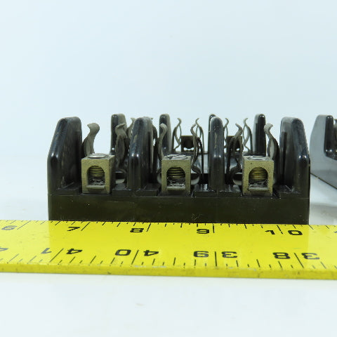 Buss H60030-3CR 30A 600V 3-Pole Fuse Holder Block Lot Of 2
