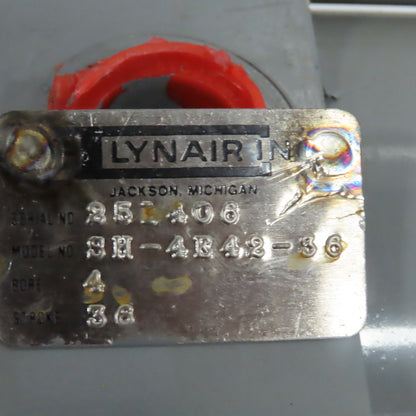 Lynair SH-4E42-36 4" Bore 36" Stroke 14" Rod Projection Double Acting Cylinder