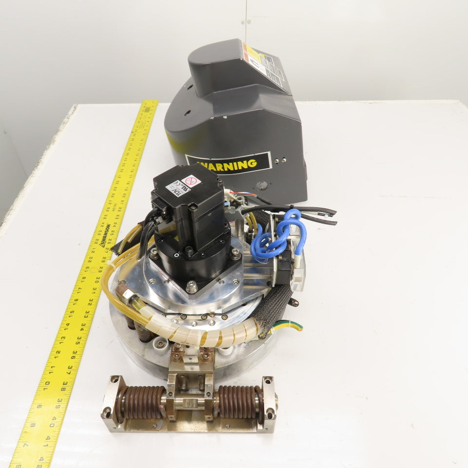 PVD Magnetron Magnetic Sputtering Head Assembly W/ Yaskawa SGMPH-04AAAGB01 Motor
