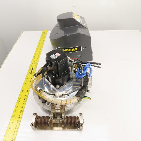 PVD Magnetron Magnetic Sputtering Head Assembly W/ Yaskawa SGMPH-04AAAGB01 Motor