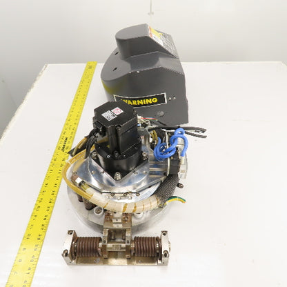 PVD Magnetron Magnetic Sputtering Head Assembly W/ Yaskawa SGMPH-04AAAGB01 Motor