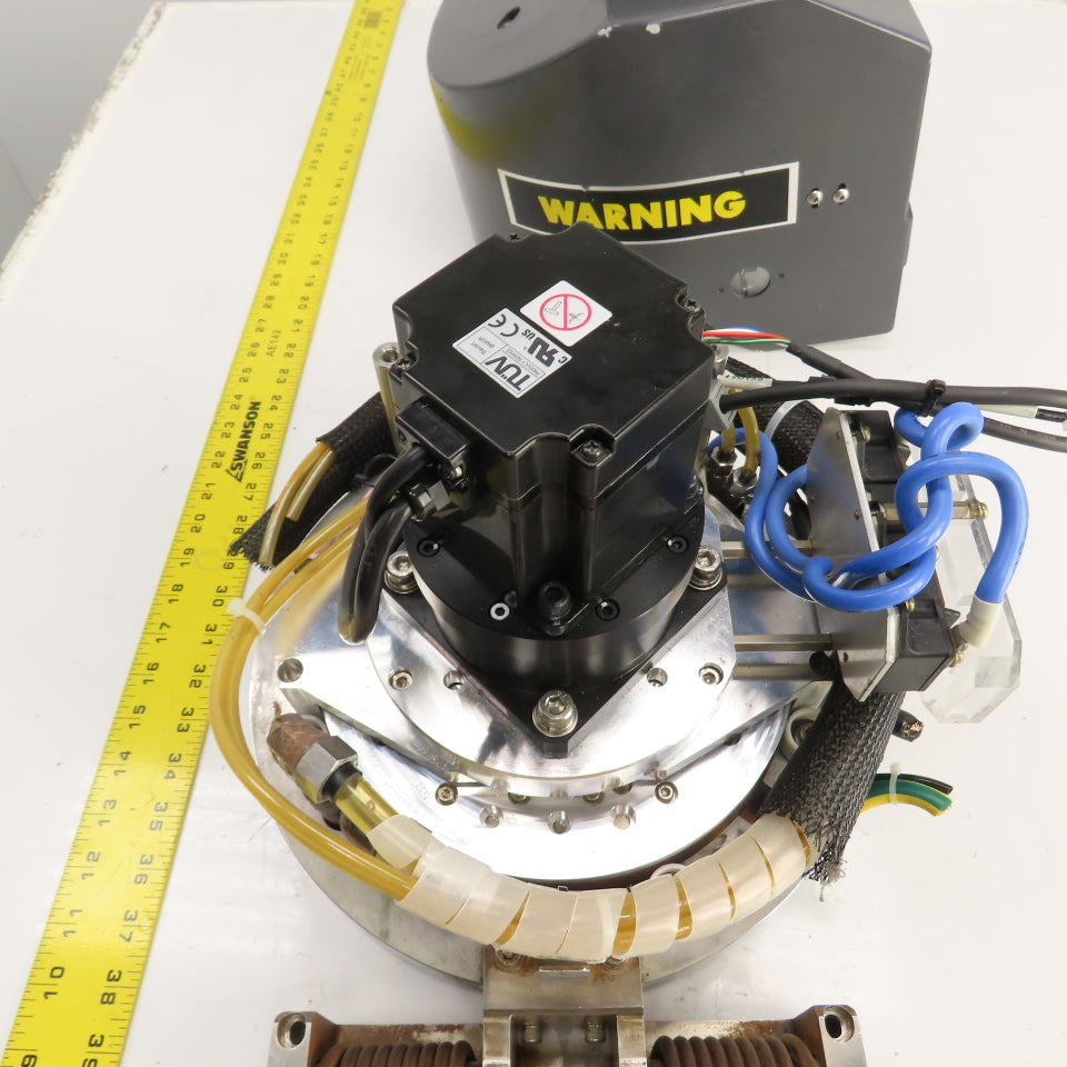 PVD Magnetron Magnetic Sputtering Head Assembly W/ Yaskawa SGMPH-04AAAGB01 Motor