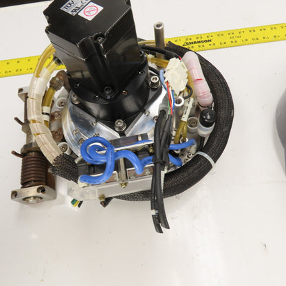 PVD Magnetron Magnetic Sputtering Head Assembly W/ Yaskawa SGMPH-04AAAGB01 Motor