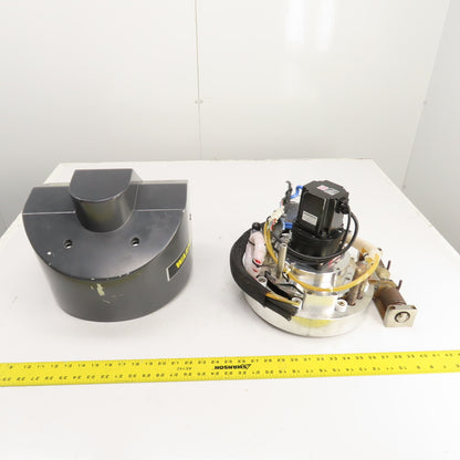PVD Magnetron Magnetic Sputtering Head Assembly W/ Yaskawa SGMPH-04AAAGB01 Motor
