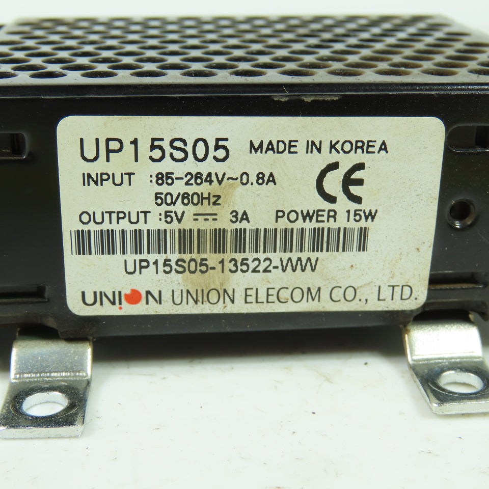 Union Elecom UP15S05 Power Supply 85-264V 0.8A Input 5V 3A Output 15W