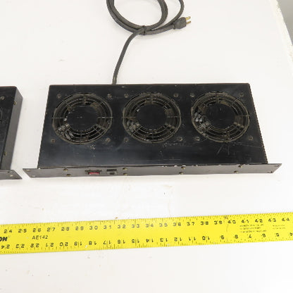 Hammond FT300HA1BK Rack Triple Cooling Fan Tray 120V 3A Lot of 2