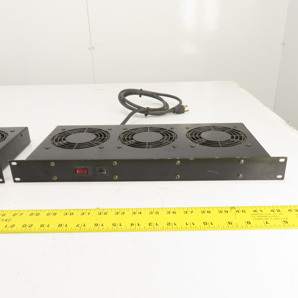 Hammond FT300HA1BK Rack Triple Cooling Fan Tray 120V 3A Lot of 2