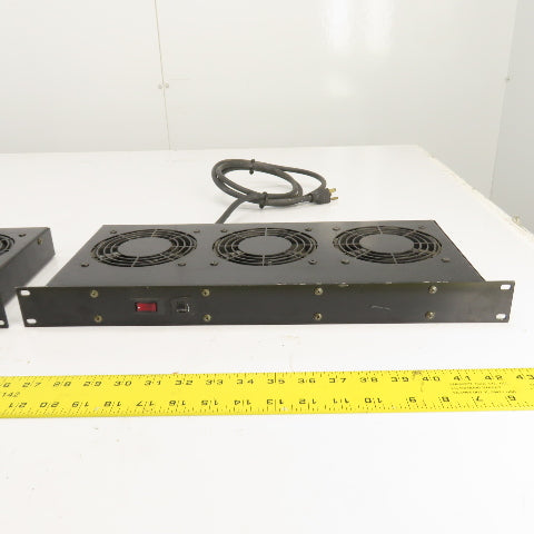 Hammond FT300HA1BK Rack Triple Cooling Fan Tray 120V 3A Lot of 2