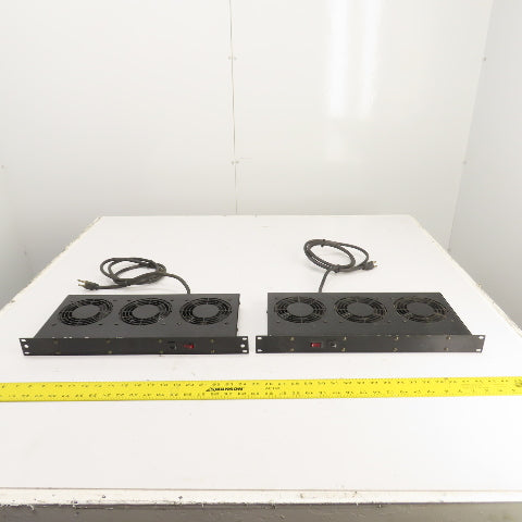 Hammond FT300HA1BK Rack Triple Cooling Fan Tray 120V 3A Lot of 2