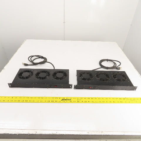 Hammond FT300HA1BK Rack Triple Cooling Fan Tray 120V 3A Lot of 2