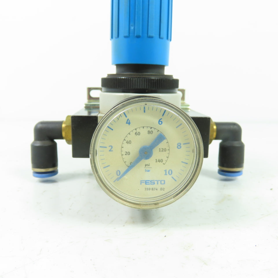 Festo LR-D-7-I-MINI Pneumatic Regulator 1/4" NPT 16 Bar