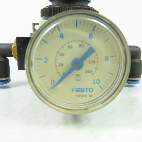 Festo LR-D-7-I-MINI Pneumatic Regulator 1/4" NPT 16 Bar