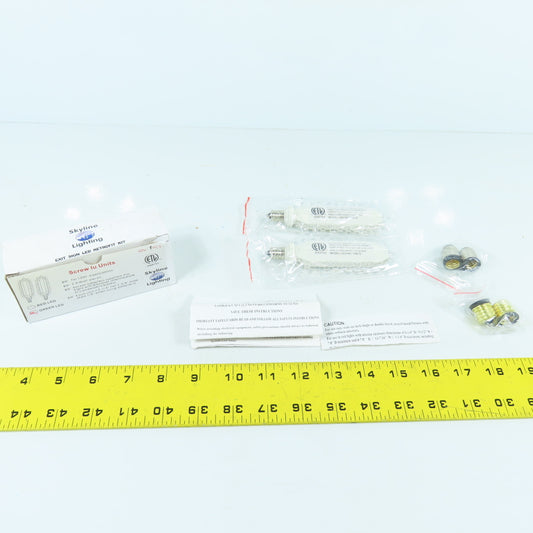 Skyline 3066763 Green LED Exit Sign Retrofit Unit Screw In 120V 2.8W W/ Adapter
