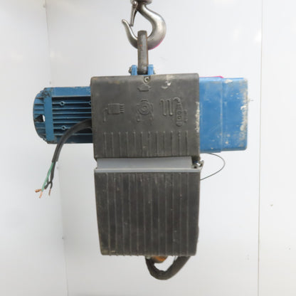 Demag DC-PRO 2-125 H8V2 275lbs 2 Speed 16/65FPM Electric Hoist 26' Lift 480V 3PH