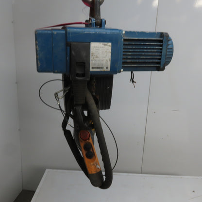 Demag DC-PRO 2-125 H8V2 275lbs 2 Speed 16/65FPM Electric Hoist 26' Lift 480V 3PH
