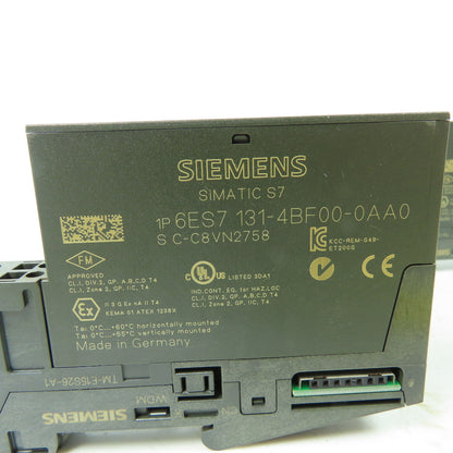 Siemens 6ES7 131-4BF00-0AA0 Simatic S7 Digital Input Module 24VDC Lot Of 2