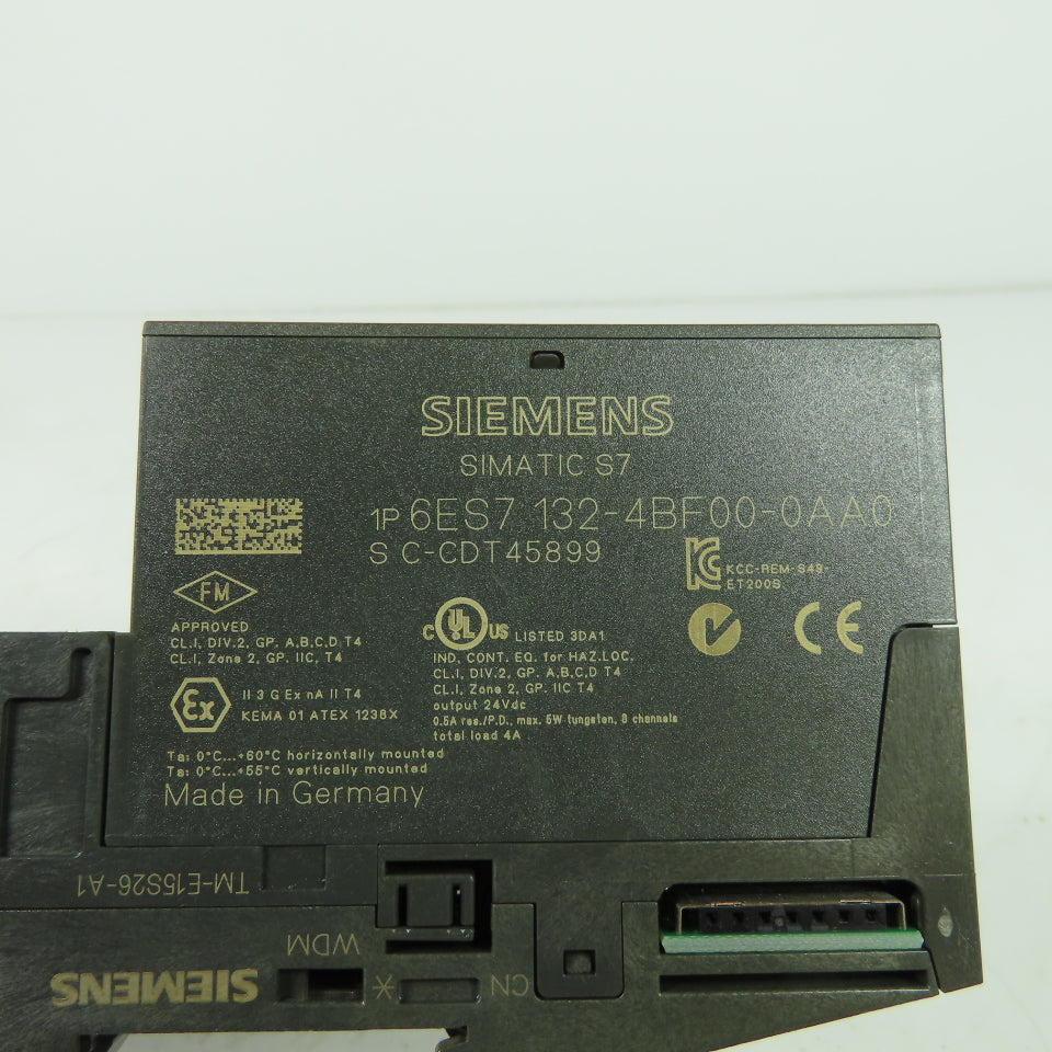 Siemens 6ES7 132-4BF00-0AA0 Simatic S7 Electronics Module 24VDC