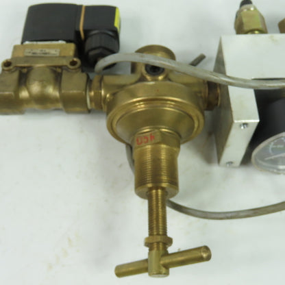 2 Stage Gas Regulator Assy From Hankwang Laser RC 1/2 Thread 24VDC 250V Coil