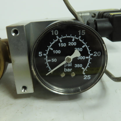 2 Stage Gas Regulator Assy From Hankwang Laser RC 1/2 Thread 24VDC 250V Coil
