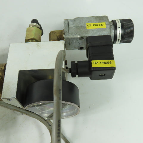 2 Stage Gas Regulator Assy From Hankwang Laser RC 1/2 Thread 24VDC 250V Coil