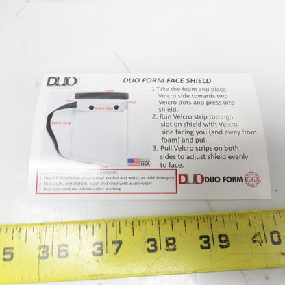 DUO Form Face Shield Reusable Protective Cover Clear Mask Anti-Splash Lot of 134