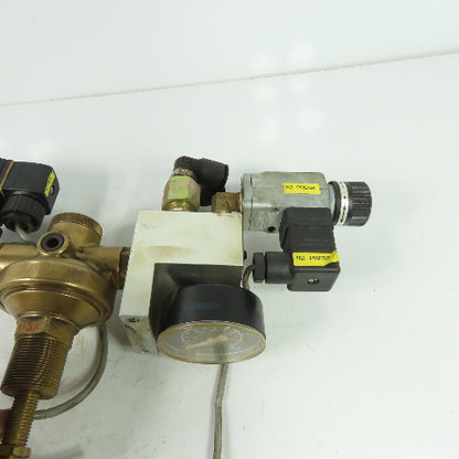 2 Stage Gas Regulator Assy From Hankwang Laser RC 1/2 Thread 24VDC 250V Coil