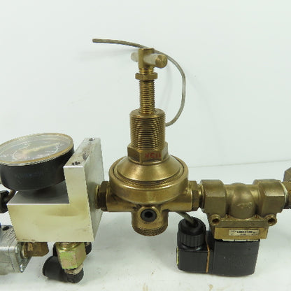 2 Stage Gas Regulator Assy From Hankwang Laser RC 1/2 Thread 24VDC 250V Coil