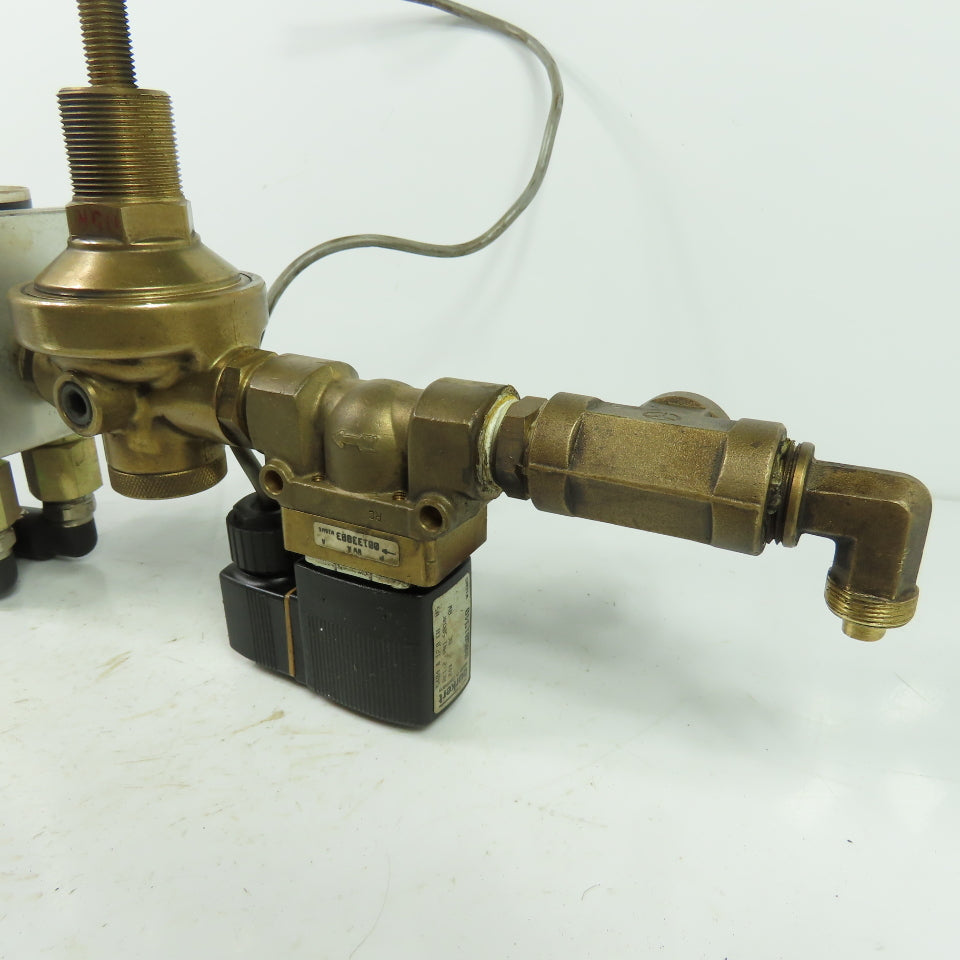 2 Stage Gas Regulator Assy From Hankwang Laser RC 1/2 Thread 24VDC 250V Coil