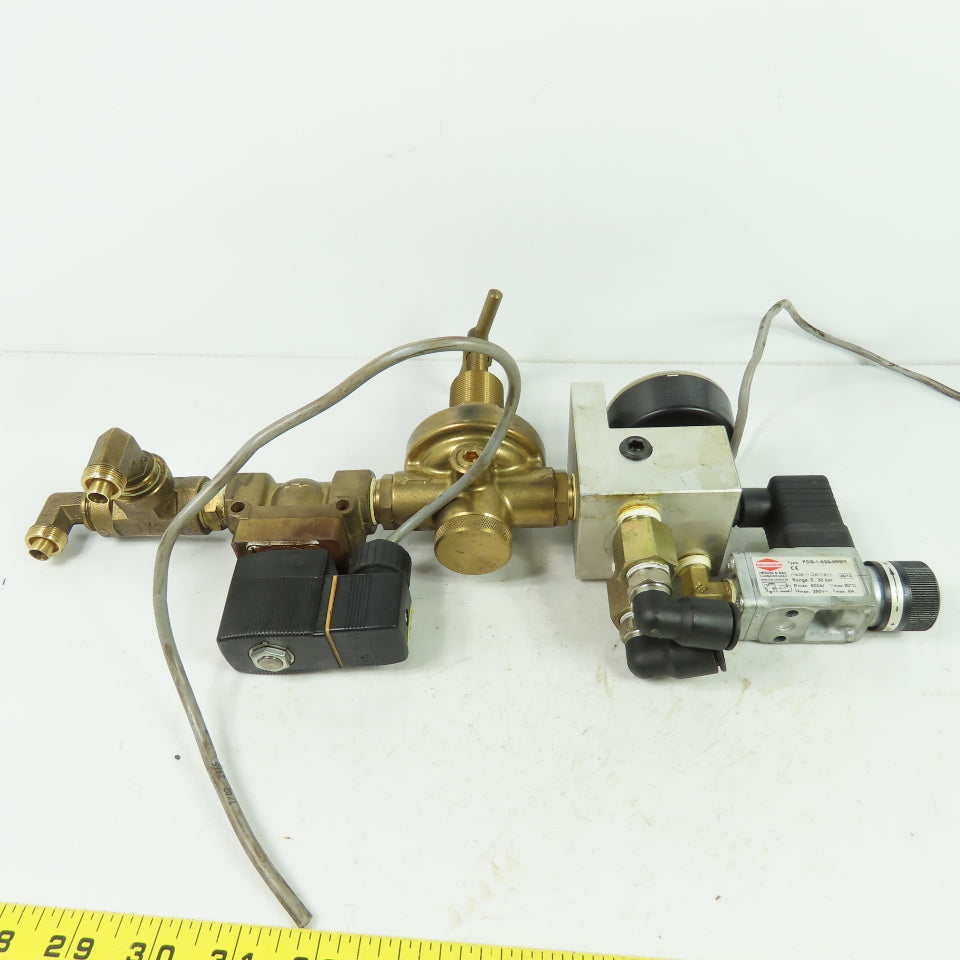 2 Stage Gas Regulator Assy From Hankwang Laser RC 1/2 Thread 24VDC 250V Coil