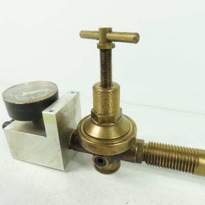 Gas regulator Assembly W/ 0-40 Bar Gage From Hankwang Laser