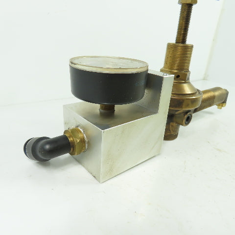 Gas regulator Assembly W/ 0-40 Bar Gage From Hankwang Laser
