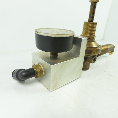 Gas regulator Assembly W/ 0-40 Bar Gage From Hankwang Laser